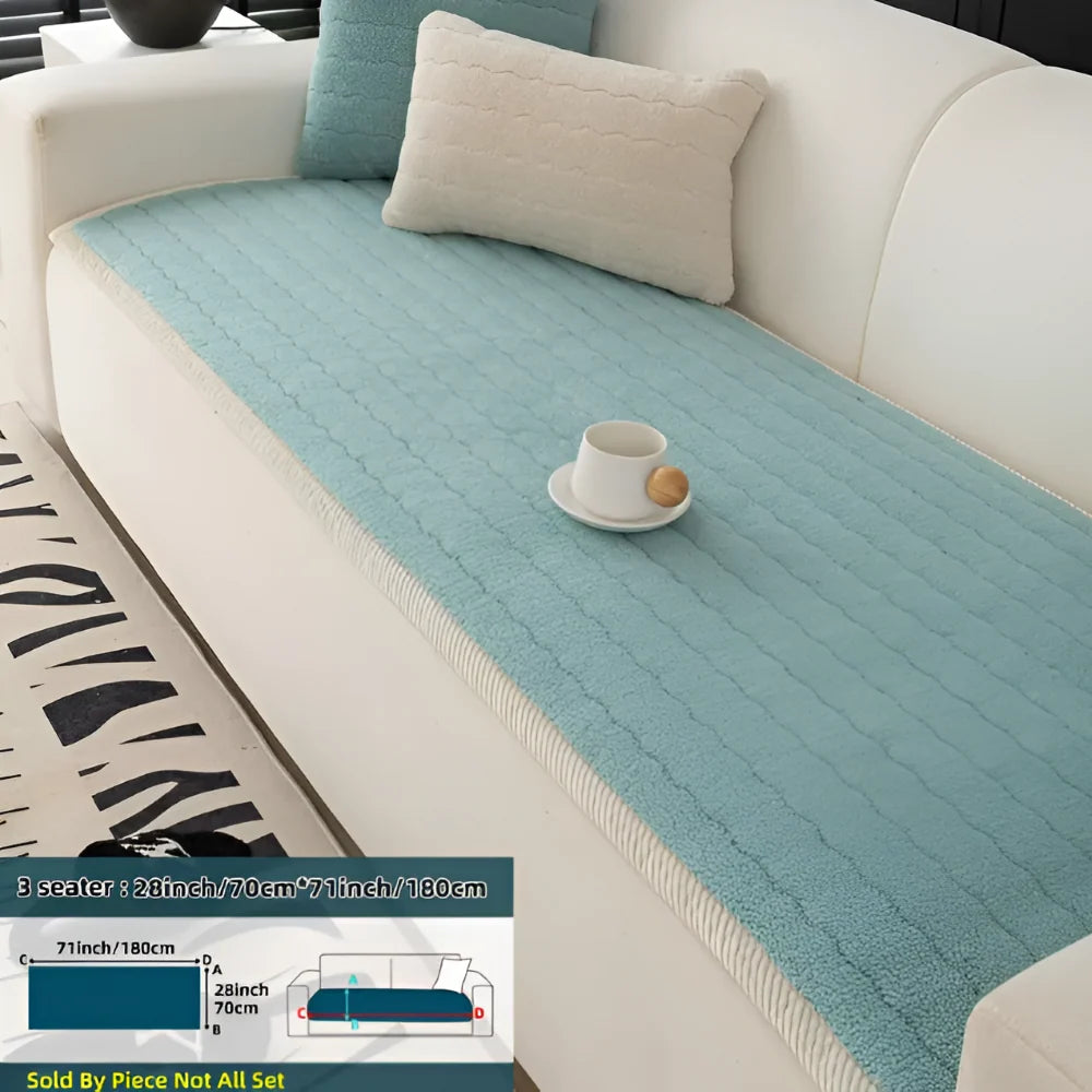 Sofa Protector Quilted Plush Non-Slip Back & Machine Washable