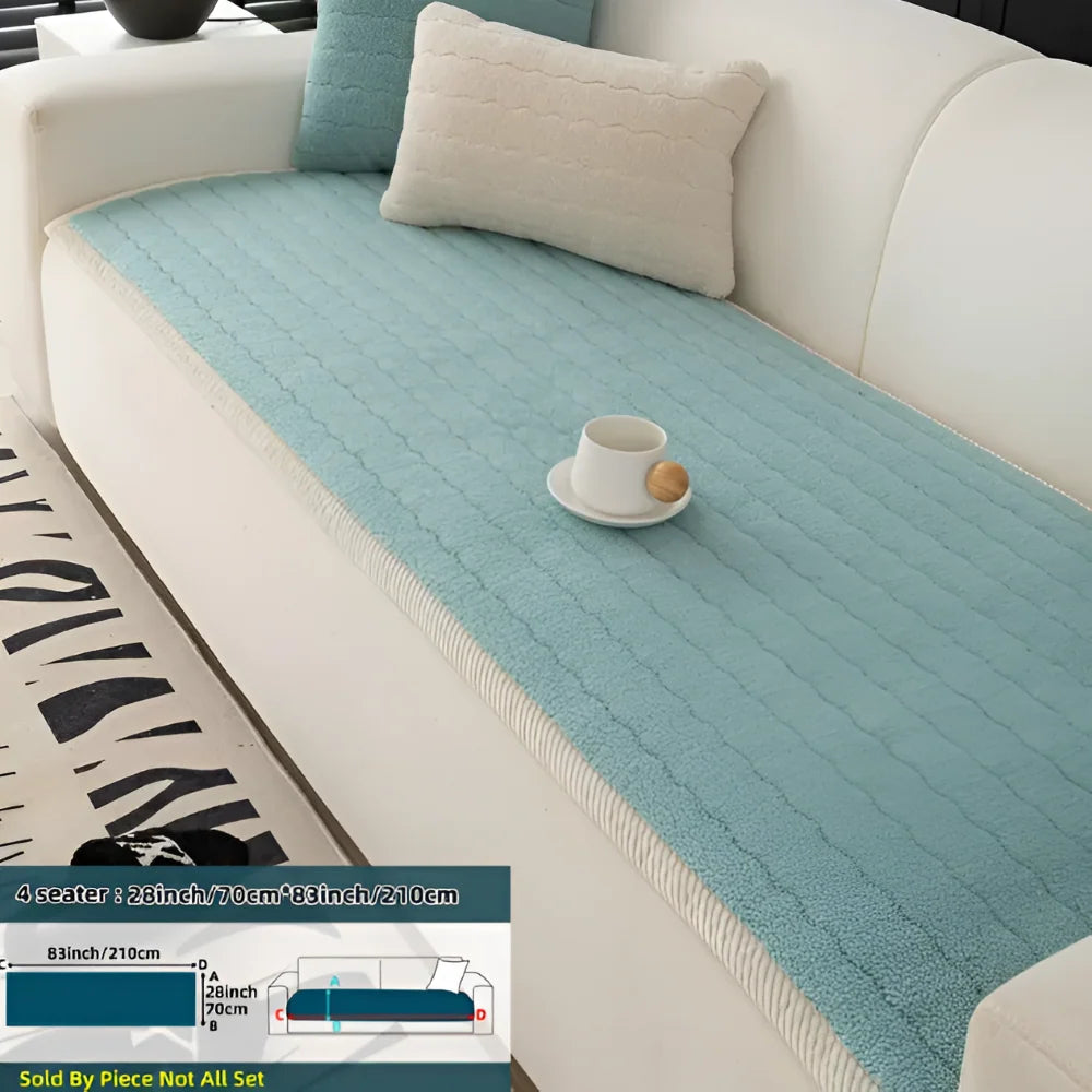 Sofa Protector Quilted Plush Non-Slip Back & Machine Washable