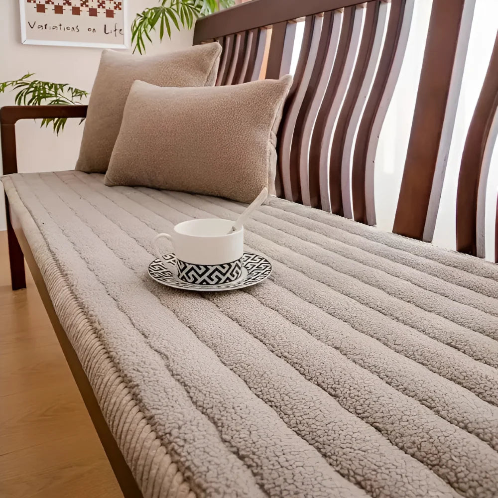 Sofa Protector Quilted Plush Non-Slip Back & Machine Washable