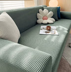 Sofa Protector Ribbed Jacquard Non-Slip & Machine Washable