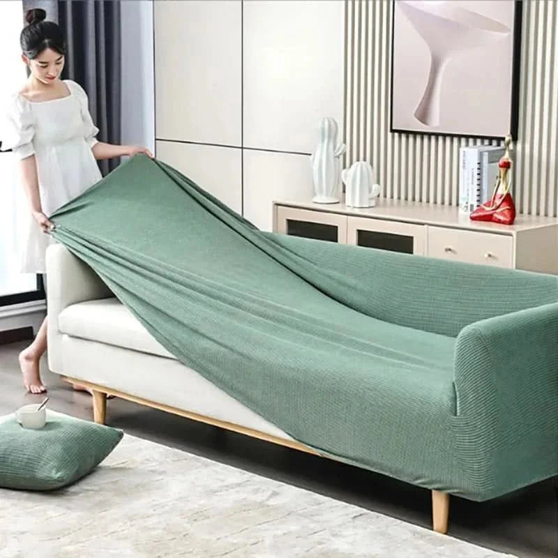 Sofa Protector Ribbed Jacquard Non-Slip & Machine Washable