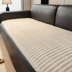Sofa Seat Cover Quilted Corduroy Microfiber Piped Edges