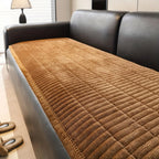 Sofa Seat Cover Quilted Corduroy Microfiber Piped Edges