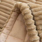 Sofa Seat Cover Quilted Microfiber Non-Slip & Piped Edge