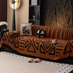 Sofa Slipcover Jacquard Velvet Microfiber Non-Slip