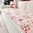 Sofa Slipcover Snowflake Pattern High-Density Woven Stretch Fit