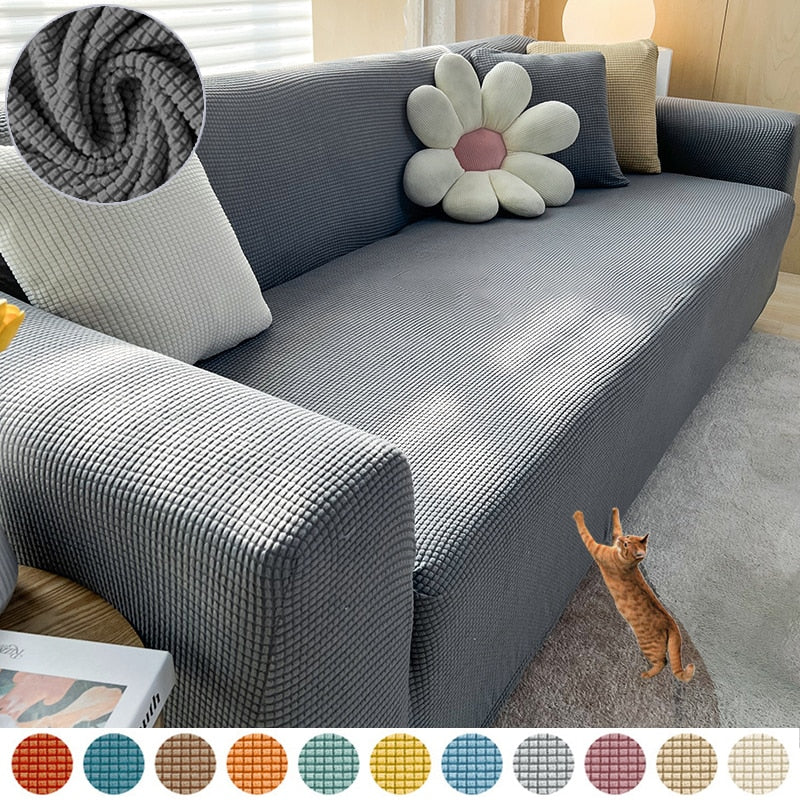 Sofa Slipcover Stretch Fitted Anti-Slip Stain-Resistant