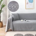 Sofa Throw Water-Resistant Velour-Polyester Non-Slip