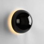 Soft Ambient Metal & Glass Wall Sconce (Hardwired)