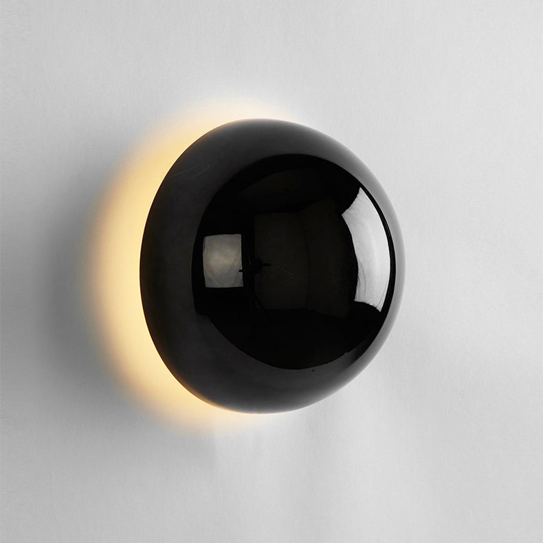 Soft Ambient Metal & Glass Wall Sconce (Hardwired)