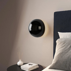 Soft Ambient Metal & Glass Wall Sconce (Hardwired)