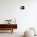 Soft Ambient Metal & Glass Wall Sconce (Hardwired)