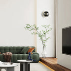 Soft Ambient Metal & Glass Wall Sconce (Hardwired)