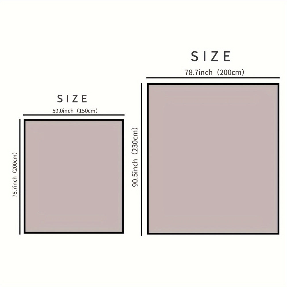 Soft Breathable Cotton Reversible Throw Blanket