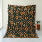 Soft Breathable Cotton Reversible Throw Blanket