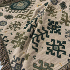 Soft Breathable Cotton Reversible Throw Blanket
