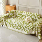 Soft Chenille Reversible Triangle Sofa Cover (Machine Washable)