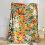 Soft Cotton Tropical Print Throw