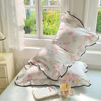 Soft Gauze Ruffled Lace Pillowcases (Set of 2)
