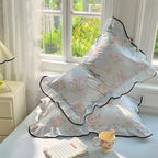 Soft Gauze Ruffled Lace Pillowcases (Set of 2)