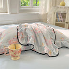 Soft Gauze Ruffled Lace Pillowcases (Set of 2)