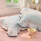 Soft Gauze Ruffled Lace Pillowcases (Set of 2)