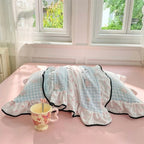 Soft Gauze Ruffled Lace Pillowcases (Set of 2)