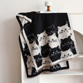Soft Microfiber Cat Jacquard Pashmina Scarf (Generous Size)