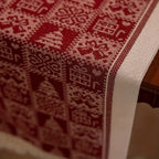 Soft Microfiber Easy-Care Festive Elk Table Runner