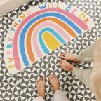 Soft Microfiber & Highly Absorbent Non-Slip Half-Moon Bath Mat
