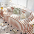Soft Microfiber Leaf-Pattern Sofa Cover (Machine Washable)
