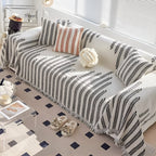 Soft Microfiber Leaf-Pattern Sofa Cover (Machine Washable)