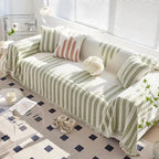 Soft Microfiber Leaf-Pattern Sofa Cover (Machine Washable)