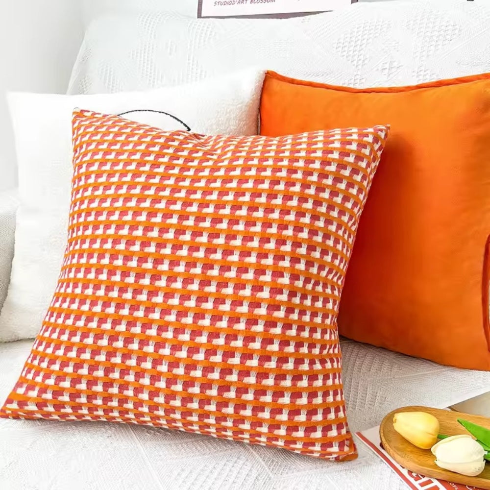 Soft Microfiber Pixel Weave Cushion Cover (Machine Washable)