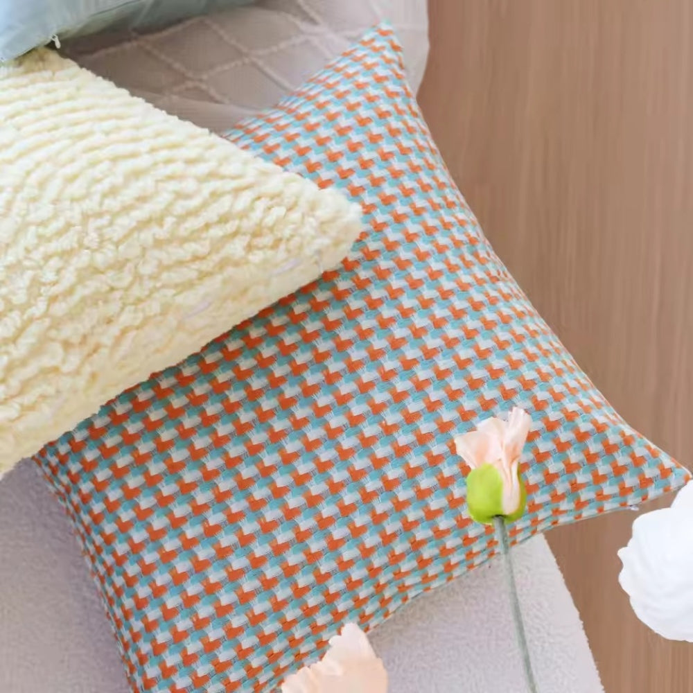 Soft Microfiber Pixel Weave Cushion Cover (Machine Washable)