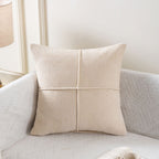 Soft Microfiber Stitched Cushion Cover (Machine Washable)