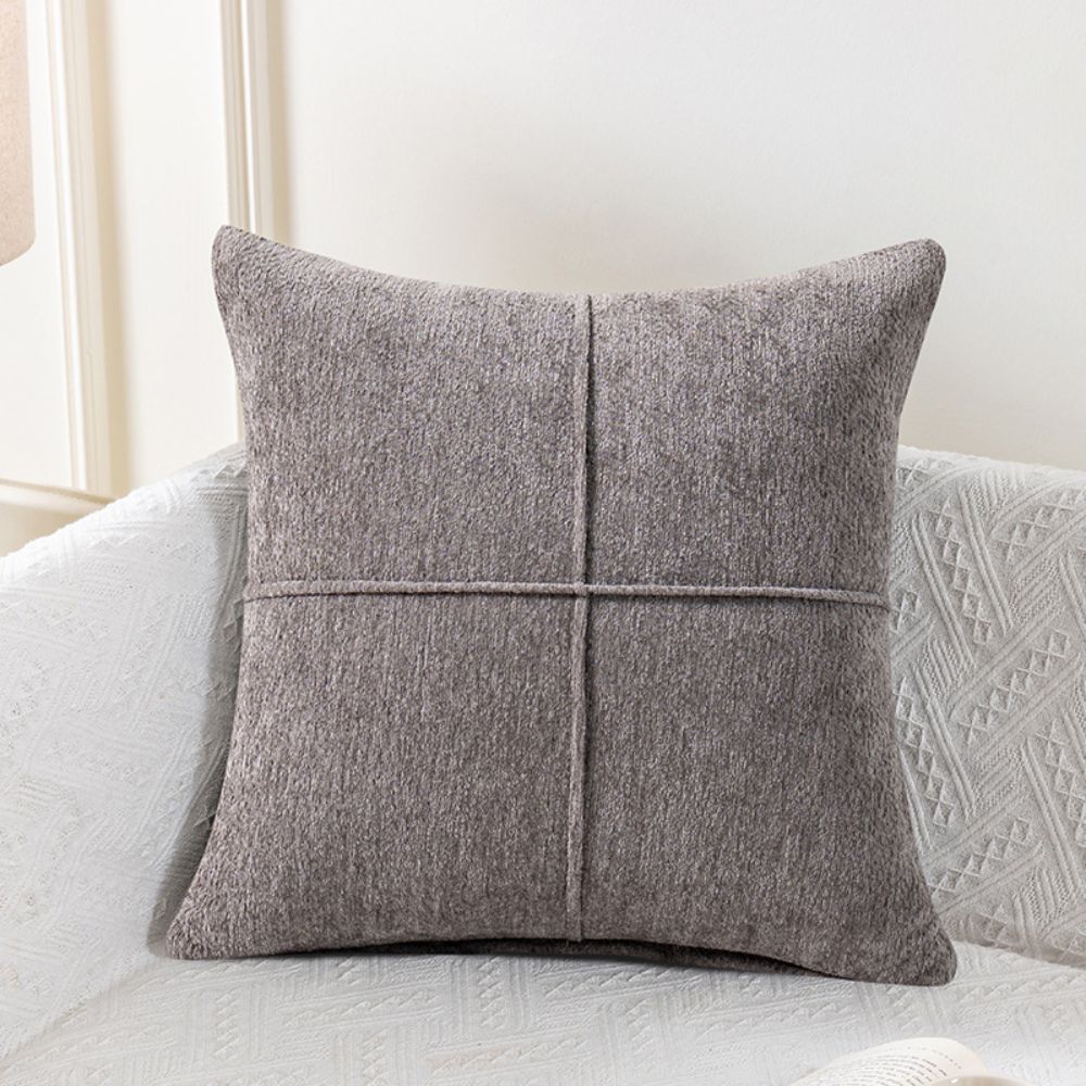 Soft Microfiber Stitched Cushion Cover (Machine Washable)