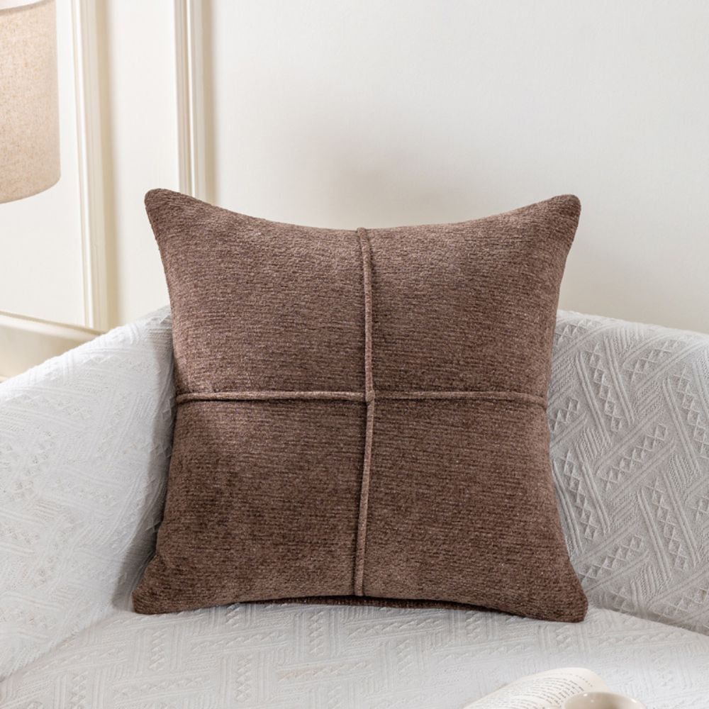 Soft Microfiber Stitched Cushion Cover (Machine Washable)