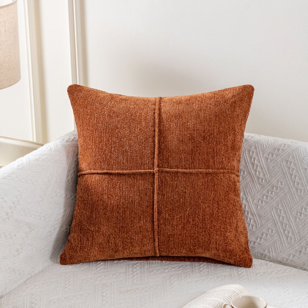 Soft Microfiber Stitched Cushion Cover (Machine Washable)