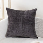 Soft Microfiber Stitched Cushion Cover (Machine Washable)