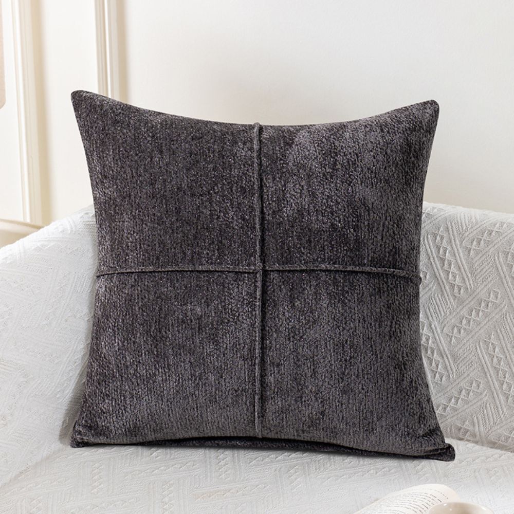 Soft Microfiber Stitched Cushion Cover (Machine Washable)