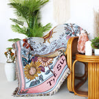 Soft Microfiber Woven Throw Blanket (Sun Tarot Design)