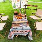 Soft Microfiber Woven Throw Blanket (Sun Tarot Design)