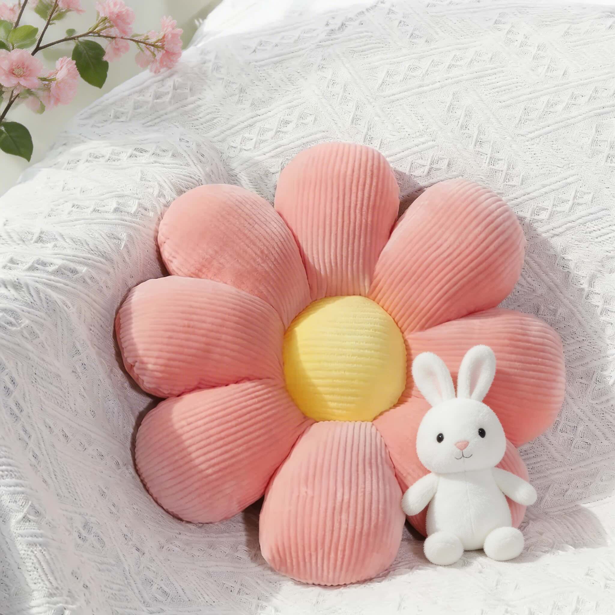 Soft Plush Sunflower Seat Cushion