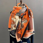 Soft Thick Microfiber Floral Shawl
