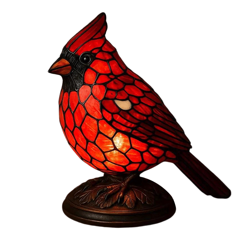 Soft Warm Glow Cardinal Table Lamp (7 In)