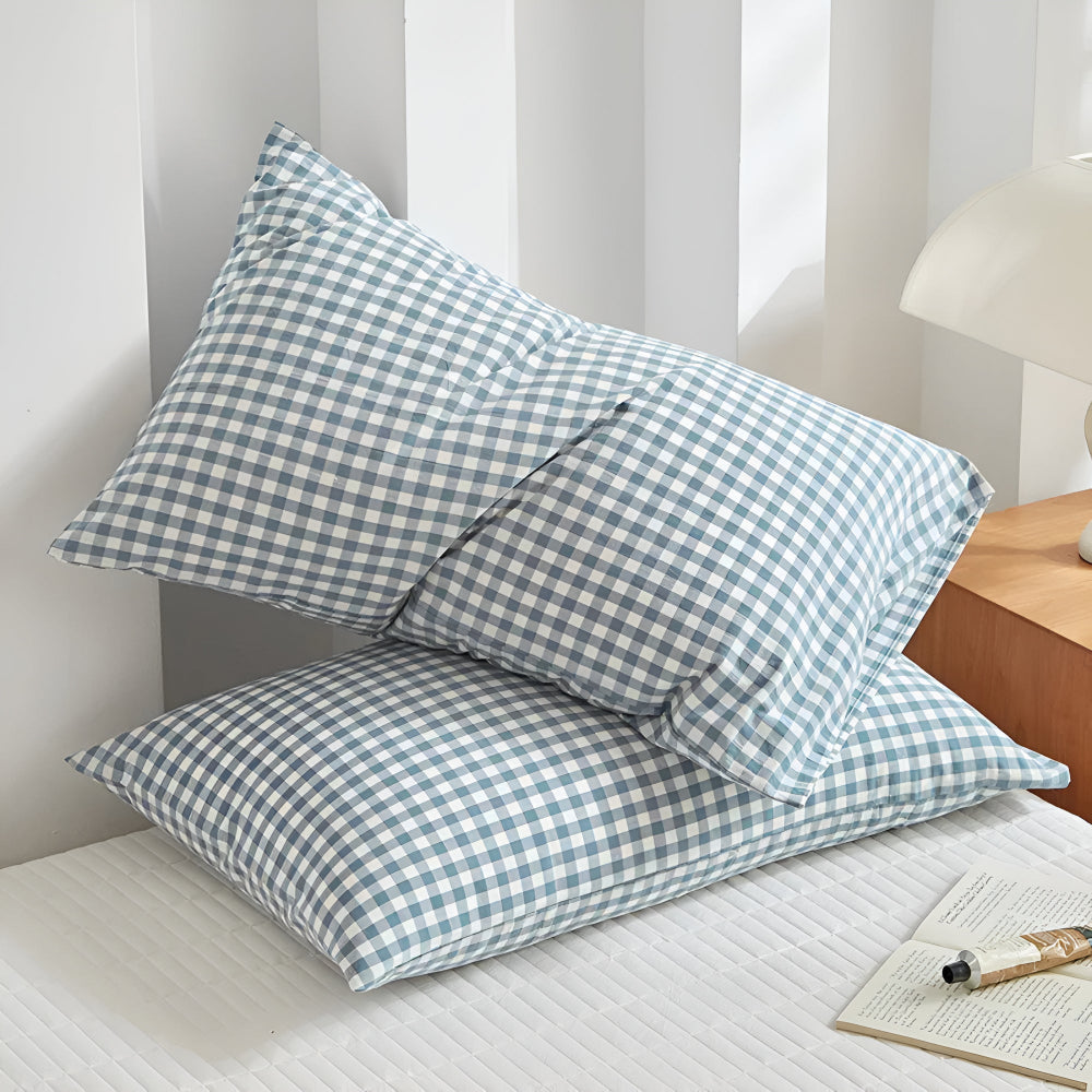 Soft-Washed Microfiber Plaid Pillowcases (2-Pack)
