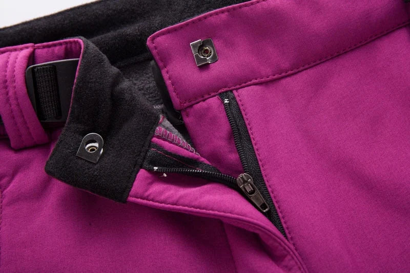 Softshell Trousers Fleece-Lined Water-Resistant Stretch