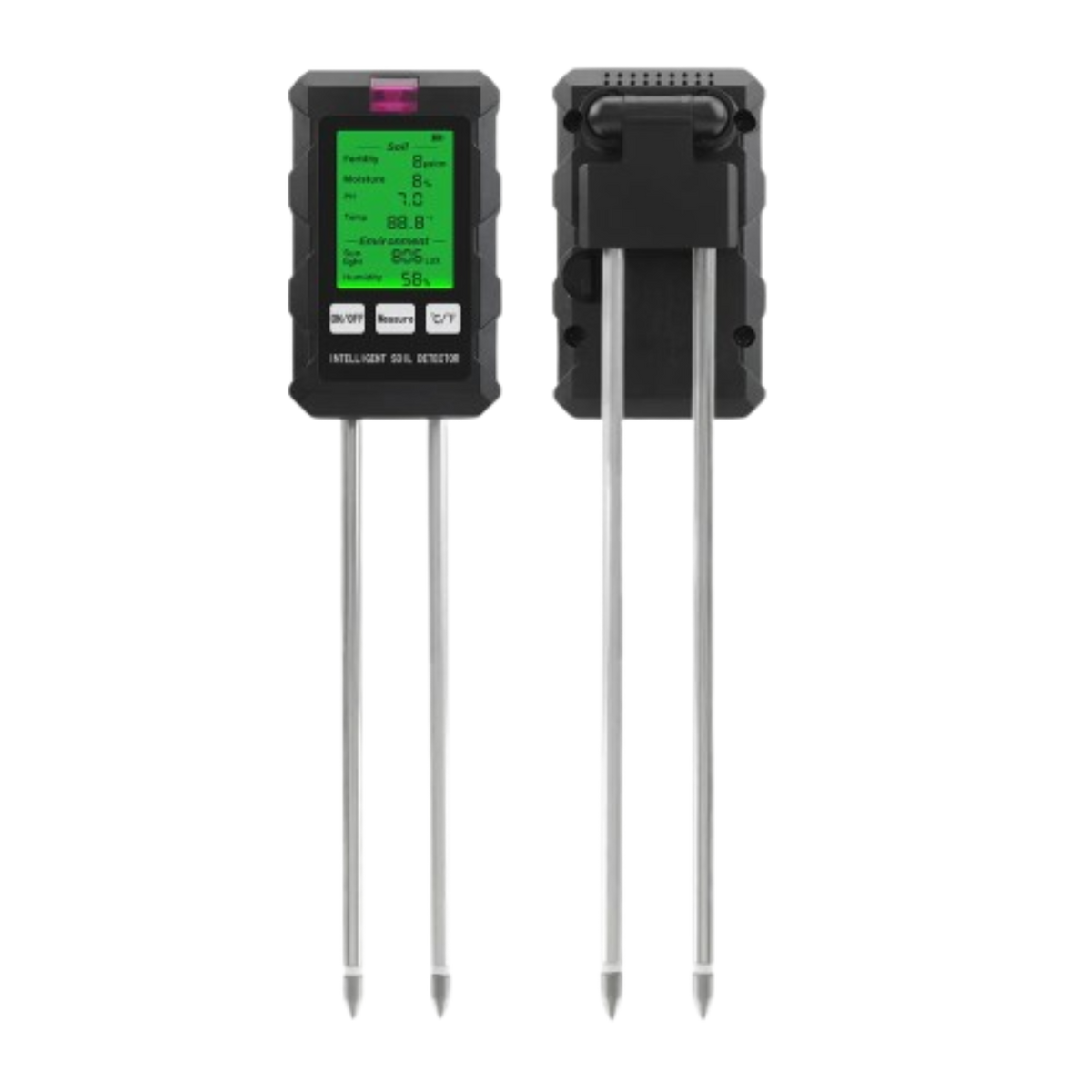 Soil Tester Kit 6-in-1 pH & Moisture Backlit Display