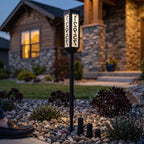 Solar Address Stake Four-Sided Adjustable Height